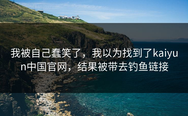 我被自己蠢笑了，我以为找到了kaiyun中国官网，结果被带去钓鱼链接